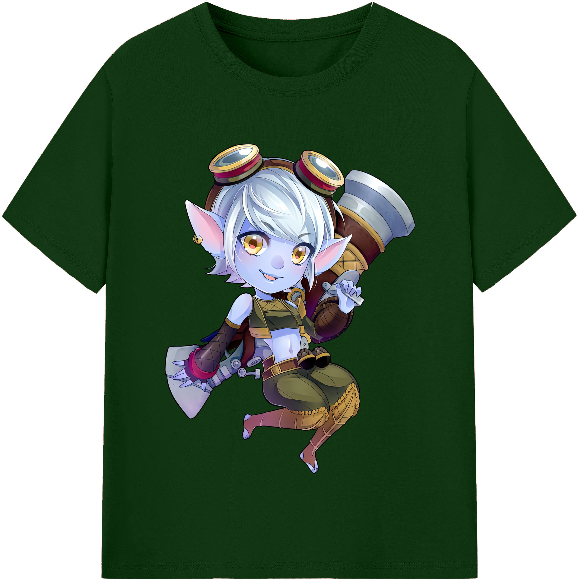 リーグ・オブ・レジェンド League of Legends LOL 綿100％半袖Tシャツ（フロントプリント）